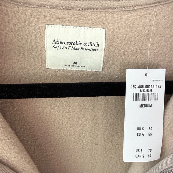 Abercrombie & Fitch Gray Quarter-Zip Sweatshirt - Picture 2 of 2